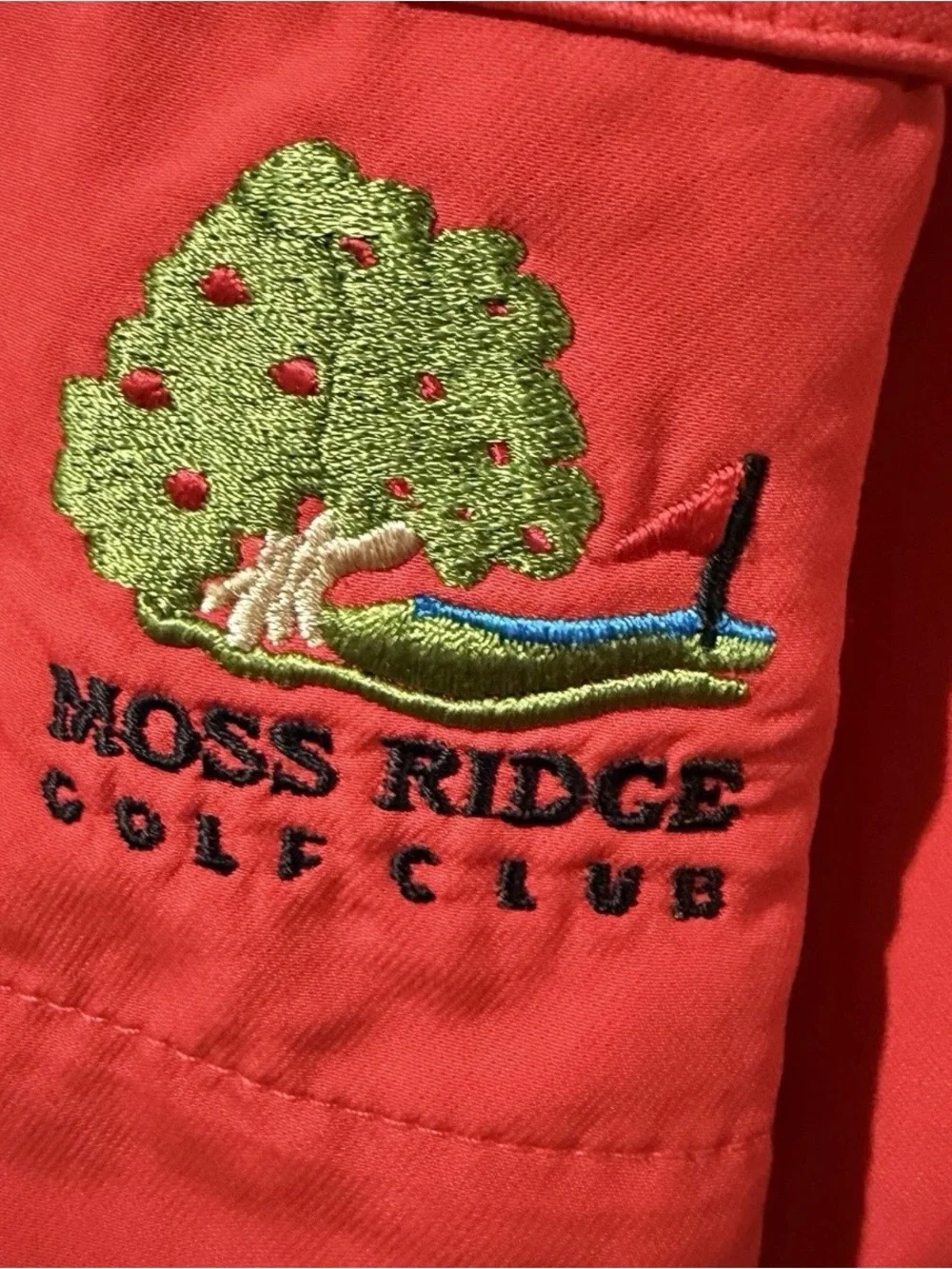 Nike Golf Windbreaker Jacket Red 1/4 Zip Embroidered [416438-607] Men’s Size XL